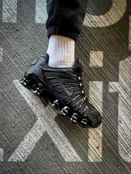 Мужские кроссовки Nike Shox TL Triple Black 40-45 найк Хит