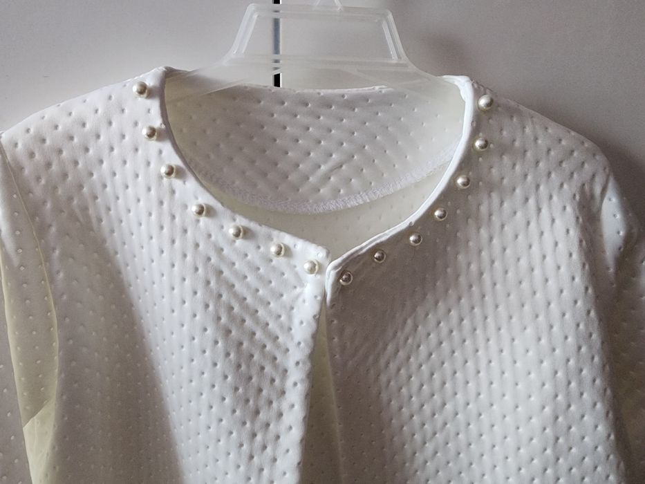 Bolerko/ marynarka białe komunijne