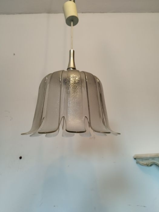 żyrandol lampa wisząca KWIAT lata 70-te antyk
