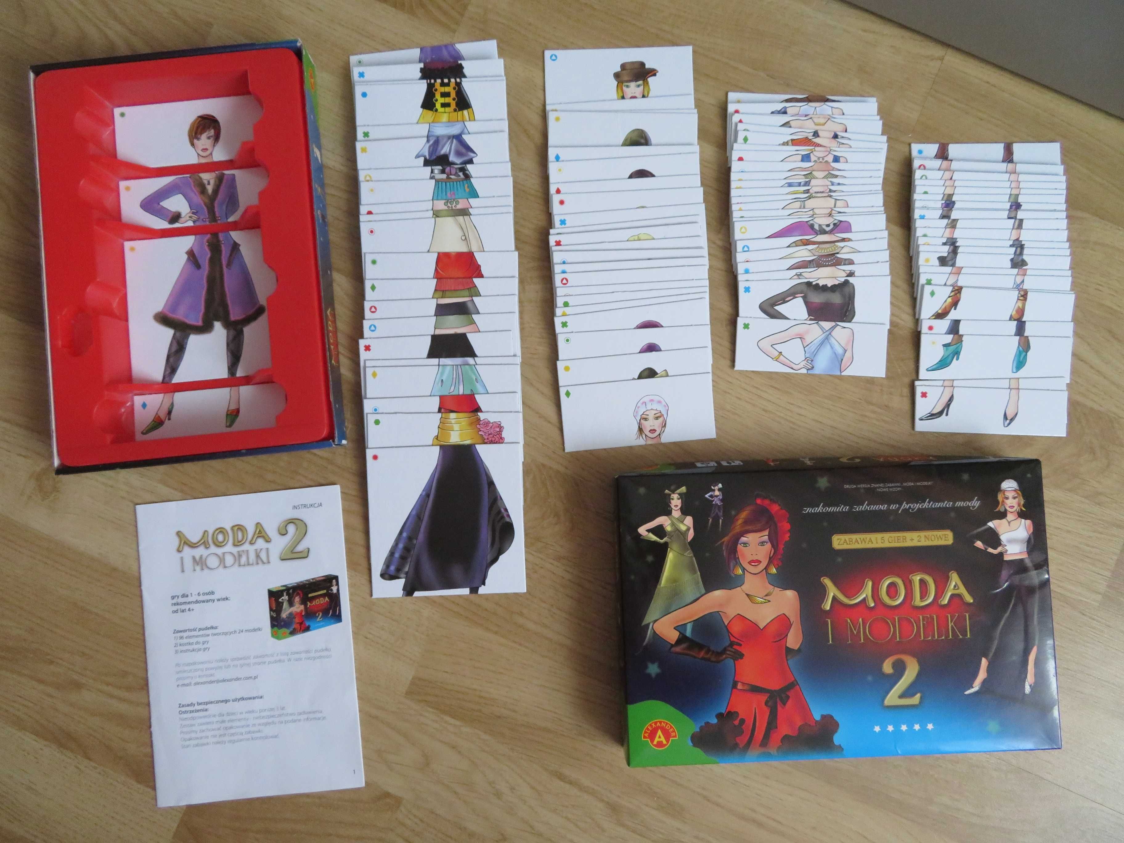 DISNEY ALEXANDER Zestaw gra Moda i Modelki 2 gra MEMORY Puzzle GRATISY