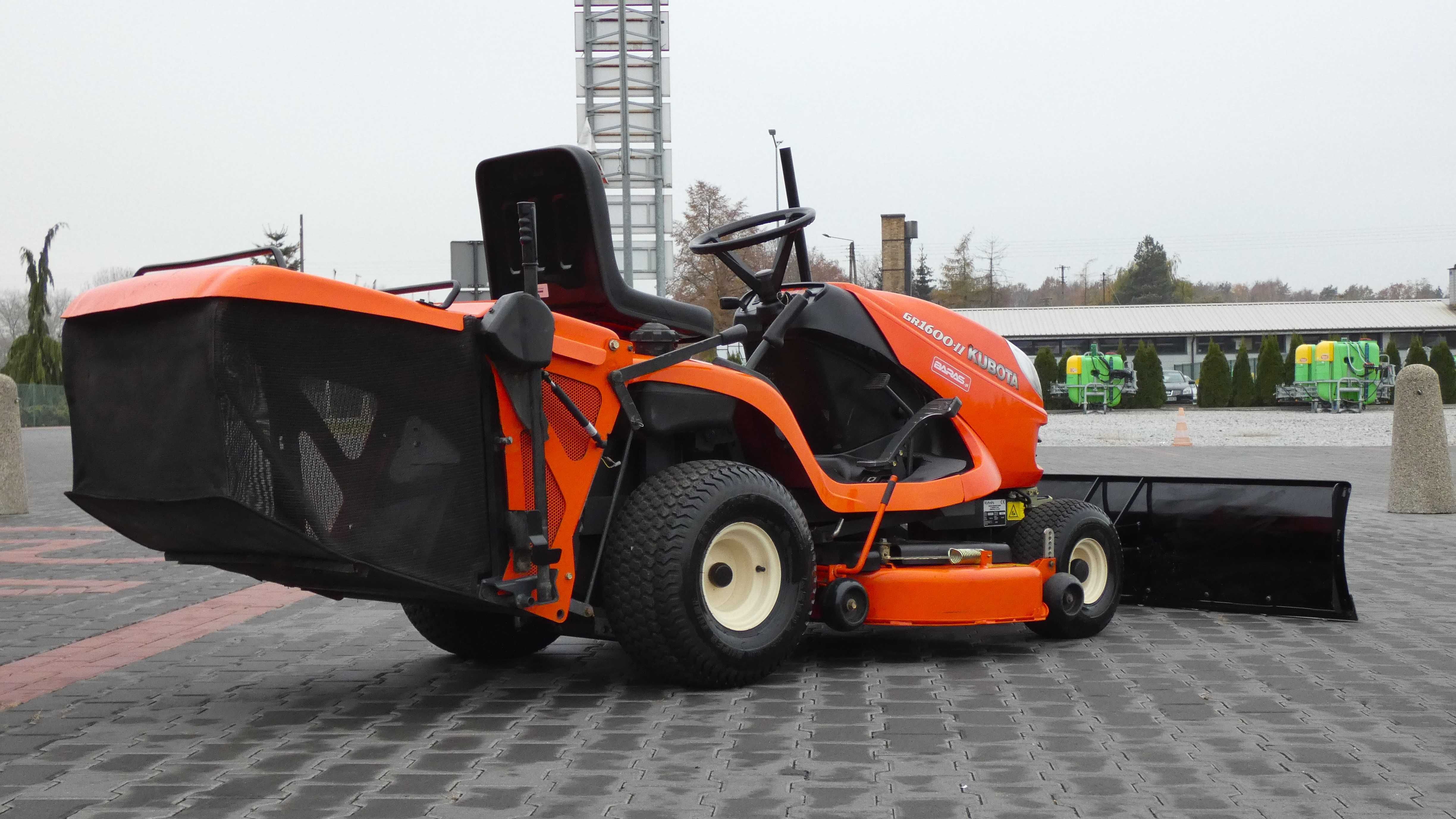 Traktorek kosiarka KUBOTA GR1600-II Diesel Pług  (081102.4) - Baras