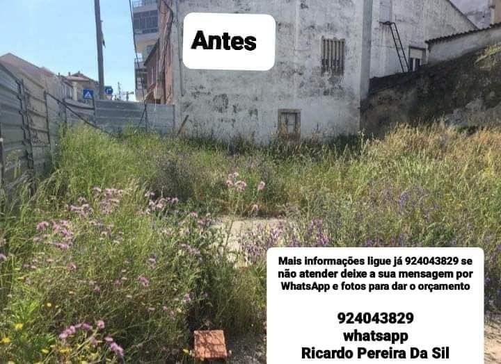 Limpeza geral terrenos jardins e quintais com roçadora