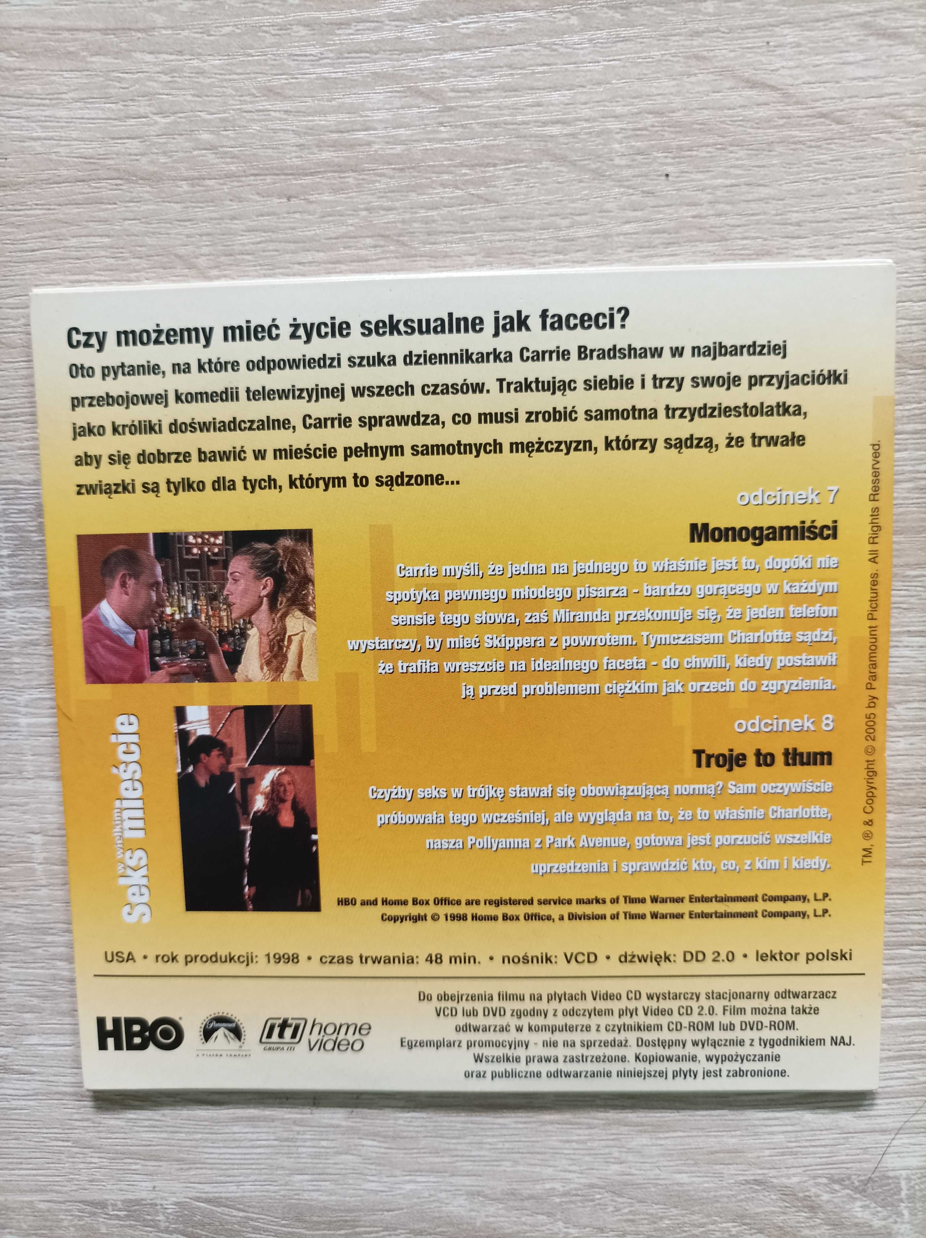 Film VCD Seks w Wielkim Mieście