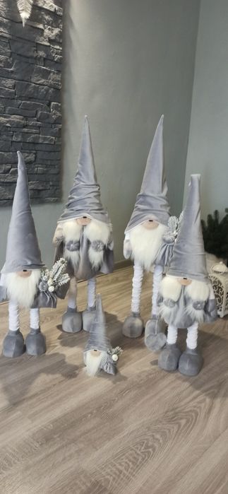 Святкові прикраси,новорічний декор,святий Миколай, скандинавські гноми