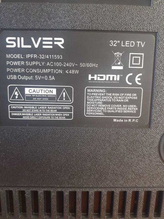 TV Silver IPFR-32/411593 ecrã partido