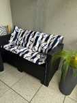 Sofa rattanowa + poduchy