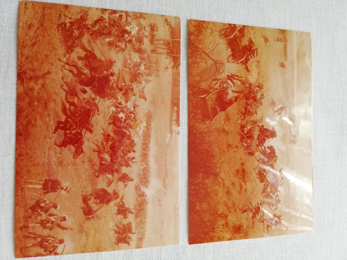 panorama racławicka na pocztówkach sepią 12 szt 1985r