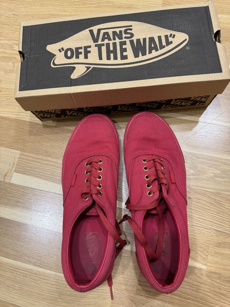Vans authentic all red