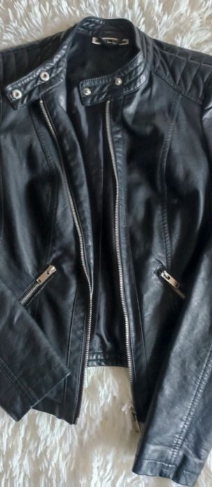 Czarna ramoneska, kurtka damska rozmiar XS