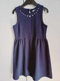 Granatowa sukienka 116cm