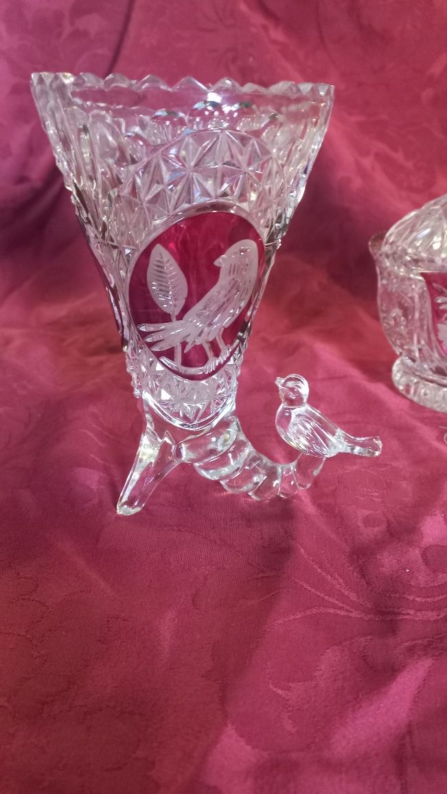 3 peças em cristal impecável