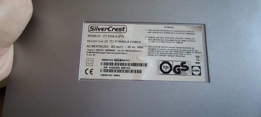 Tv 50 cm + suporte + conversor