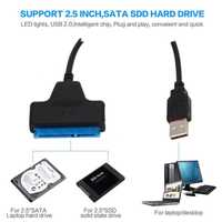 USB 2.0 to SATA 22pin кабель-переходник для HDD/SSD 2.5"