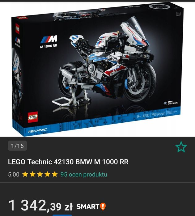 Lego nowy zestaw 42130 bmw m 1000 rr