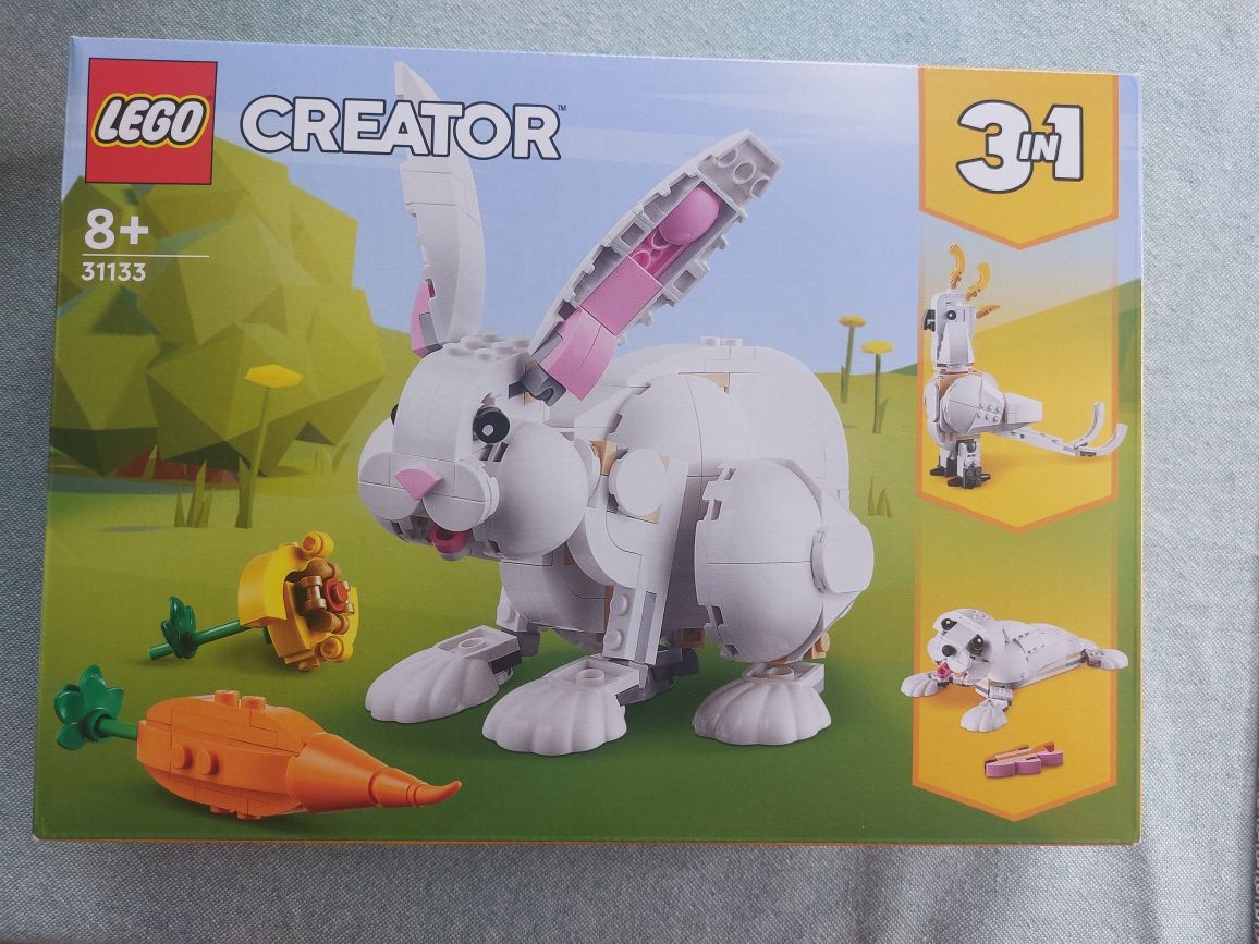 Lego 3 w 1 31133 królik papuga foka