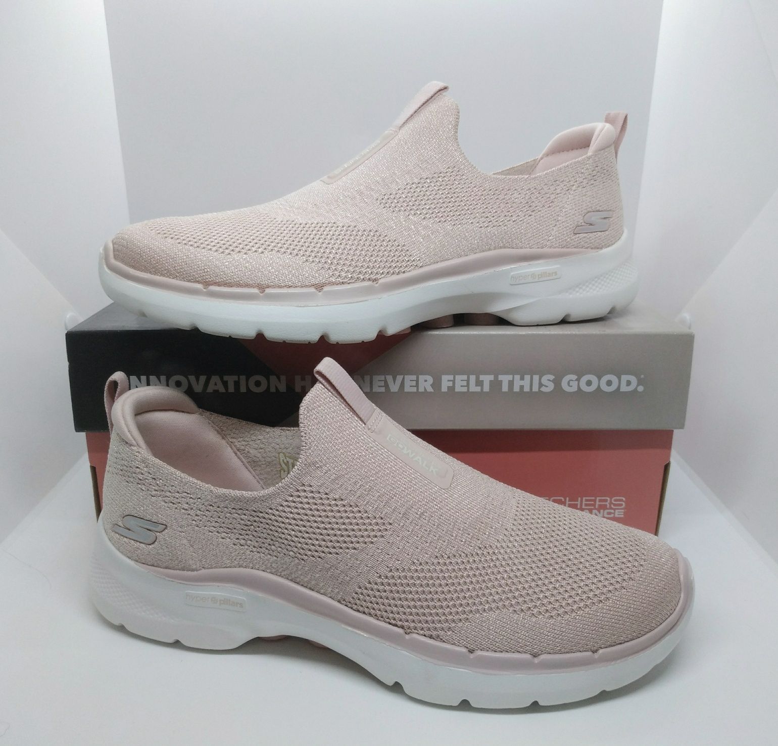 стрейч 26,7 27,5см кроссовки слипоны Skechers Go  Walk 6 оригинал