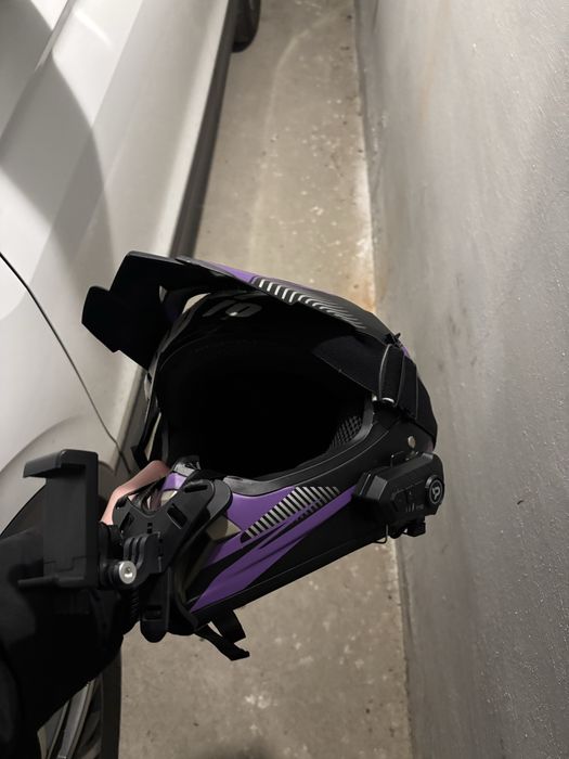 Шолом кросовий фіолетовий