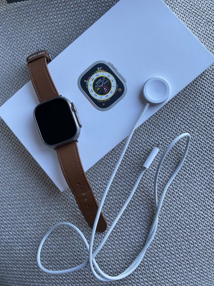 Apple watch ultra 49mm titanium black używany