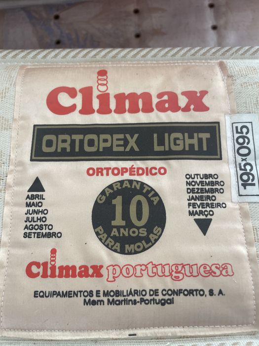 Colchao ortopedico climax 195x095 cm