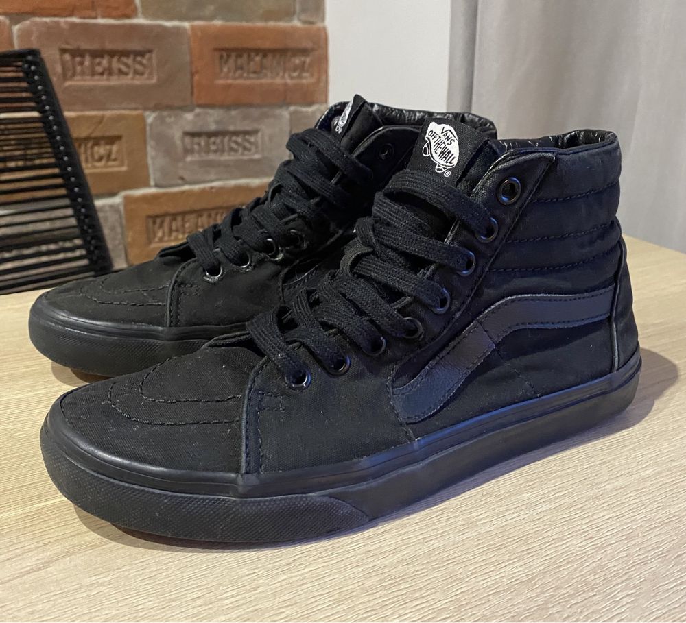 39р кеди Vans Sk8-Hi чорні Снікерcи кросівки Ванс