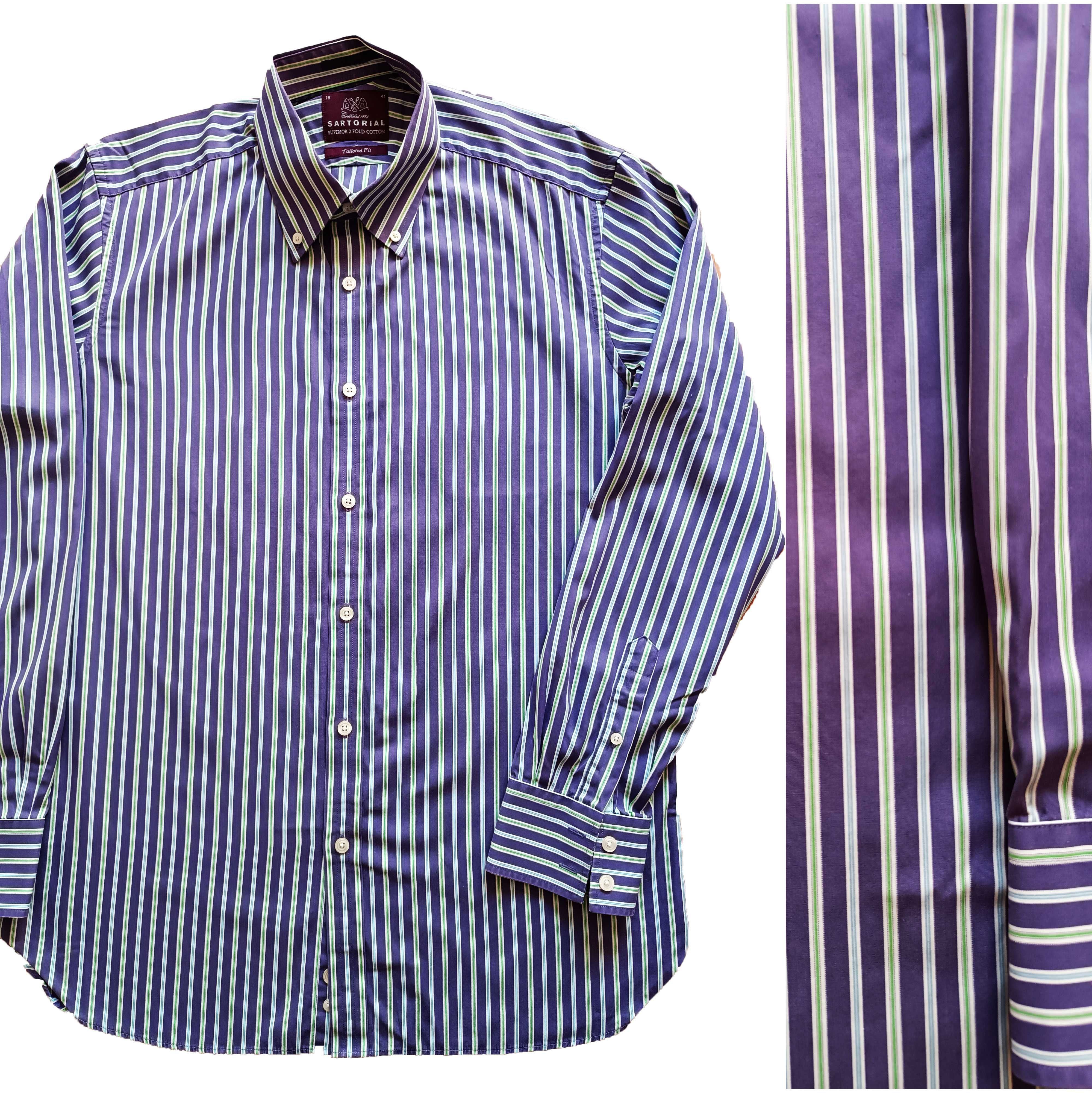 Рубашка классическая Sartorial. Коттон. Идеал.сост. Разм. 16 / 41 (50)