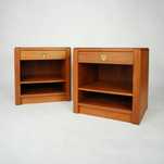 Szafki nocne lite drewno teak Dania lata 70/80