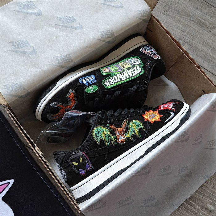 Мужские кроссовки Nike Neckface x Dunk Low Pro SB 'Black' 40-45