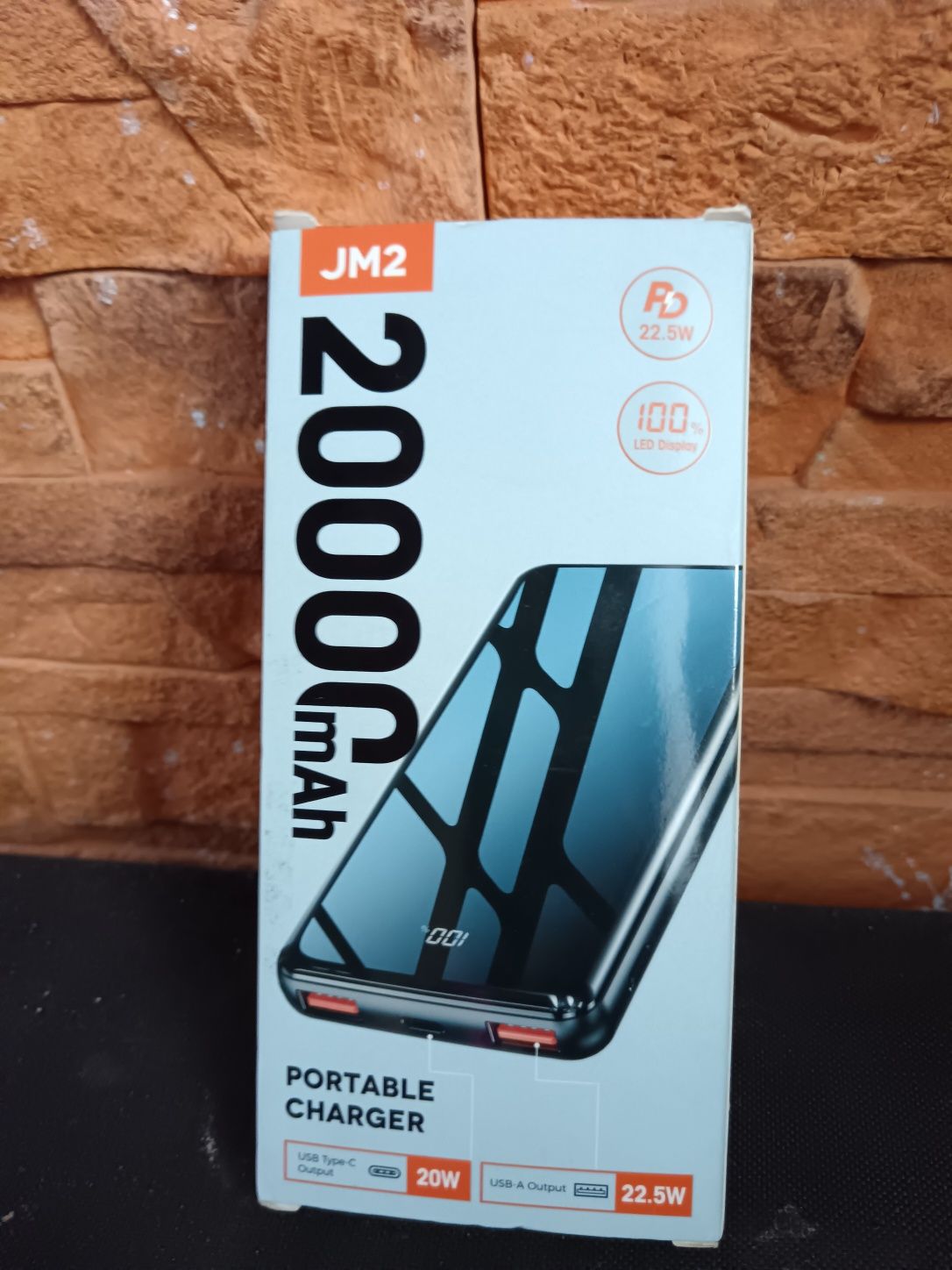 Powerbank JM2 20000 mAh czarny