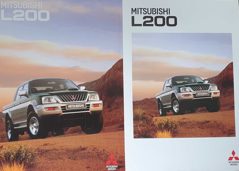 Catálogo e Folheto - Mitsubishi L200 - original - vintage