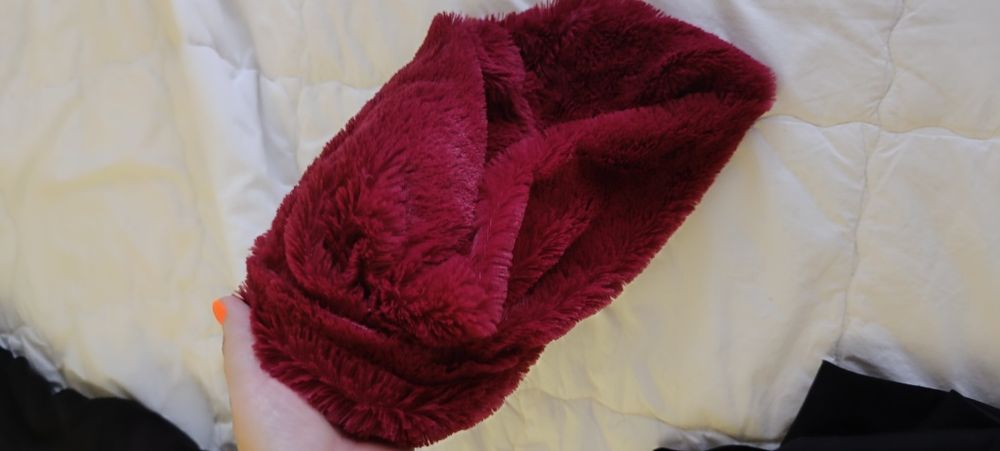 Gola de pelo, de inverno, usada