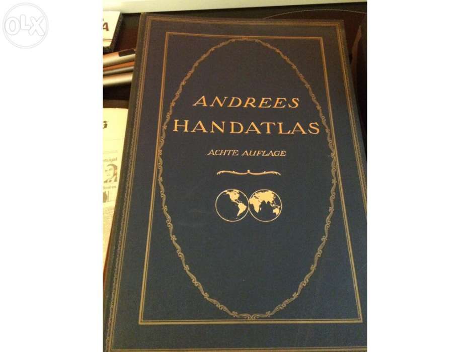 Andrees HandAtlas, alemão, 1930, raro, excelente estado,de colecionado