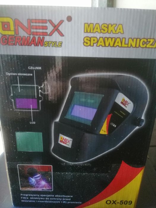 Maska przyłbica samościemniająca