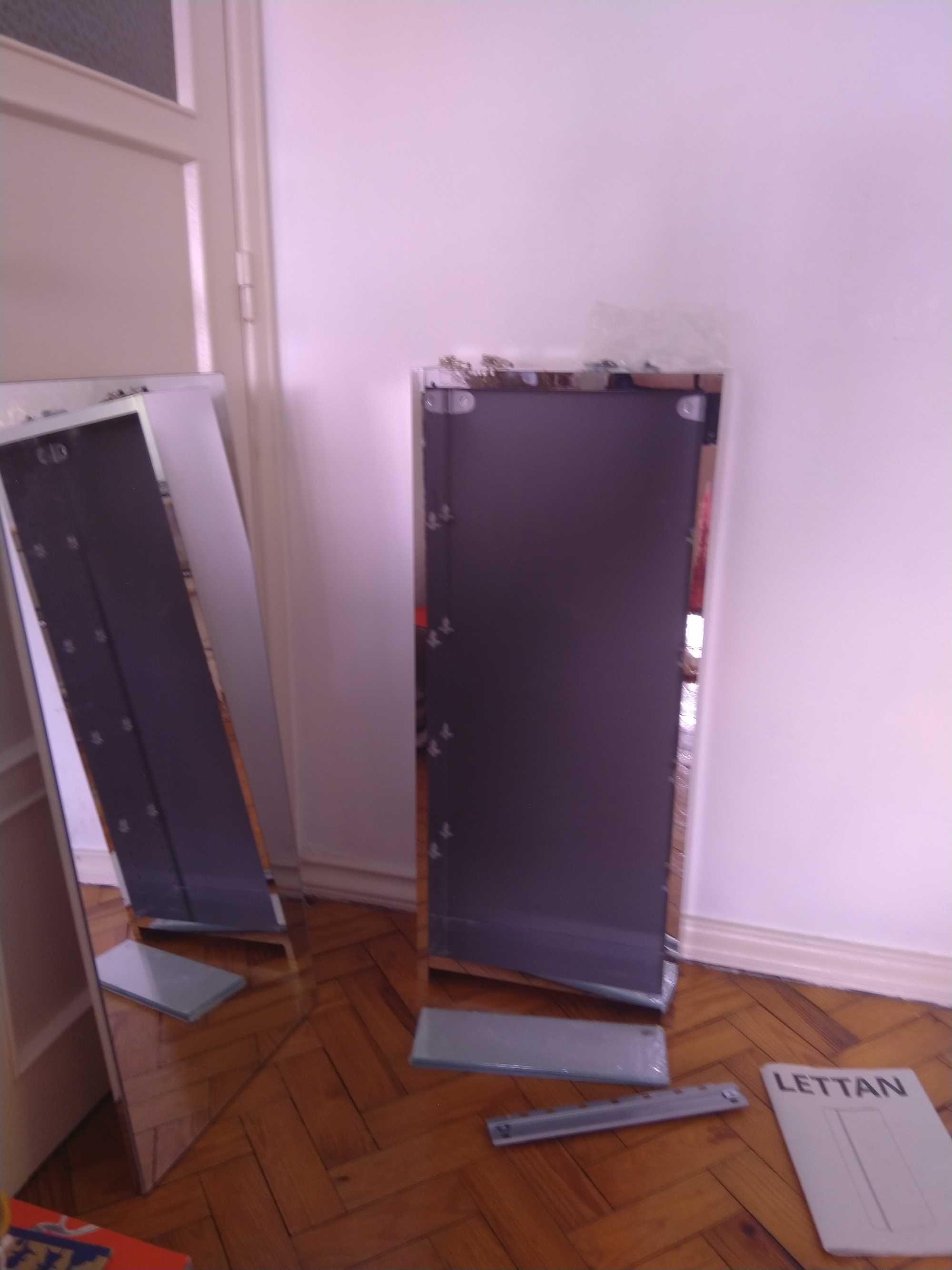 LETTAN armário espelhado casa de banho IKEA com 1 porta e prateleiras