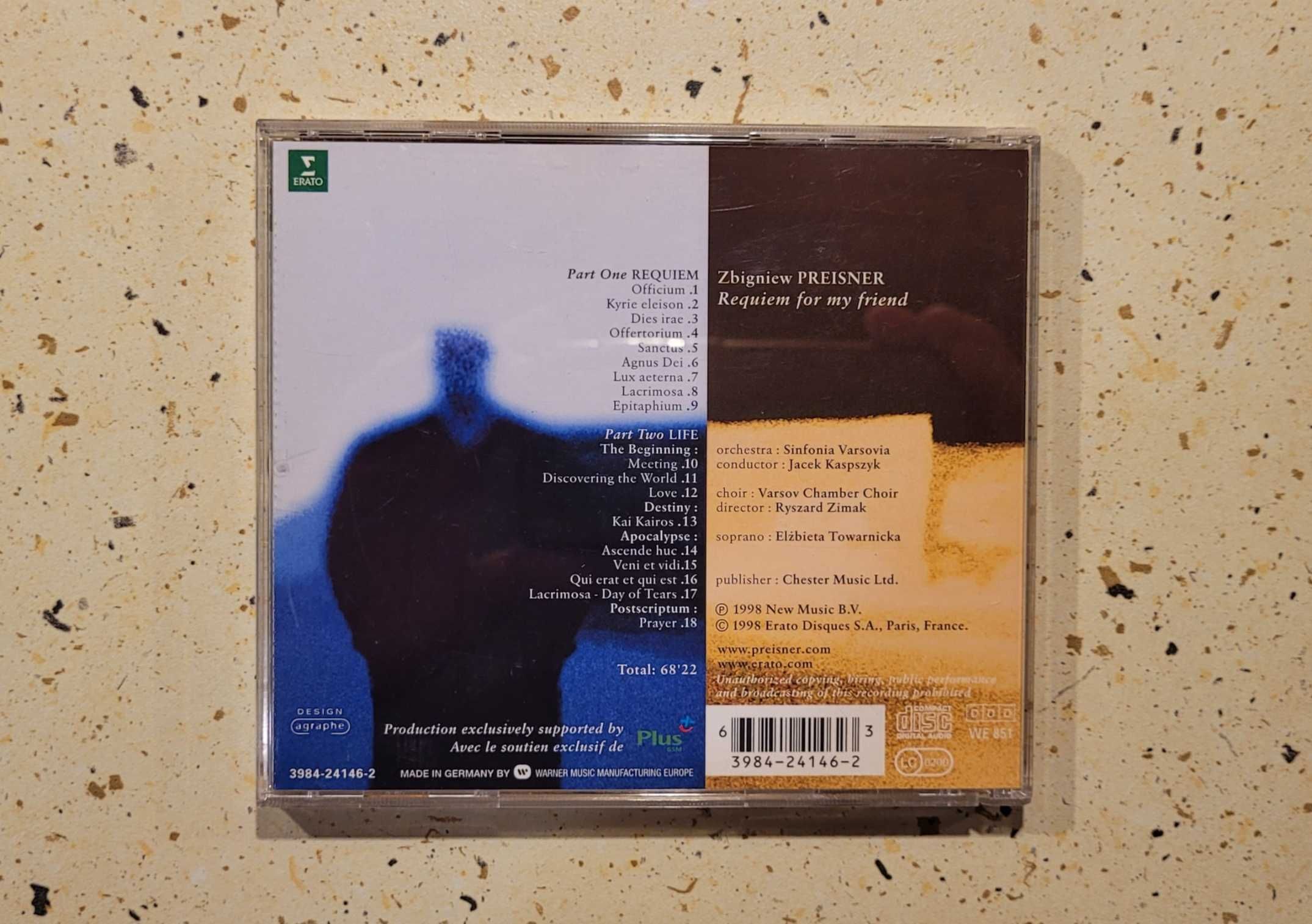 CD - Zbigniew Preisner - Requiem for my friend