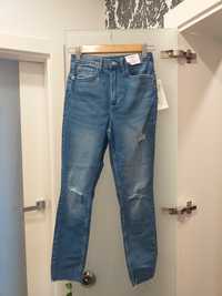 Nowe spodnie jeansy z dziurami, przetarciami H&M 152 cm