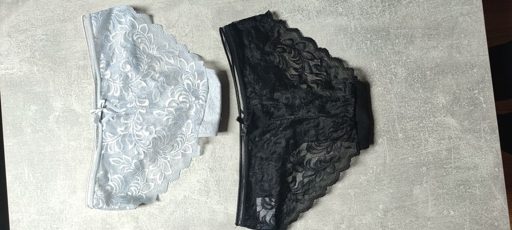 Figi 2 pak nowe z metką XS S koronka