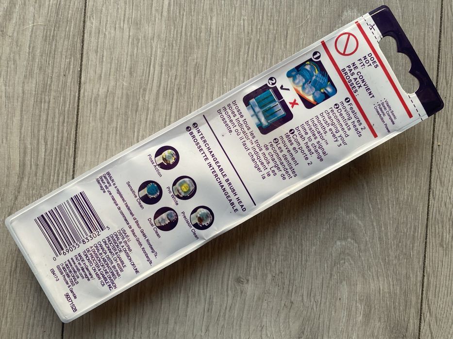 3x Końcówki do Szczoteczki Elektrycznej Oral-B EB417 Dual Clean