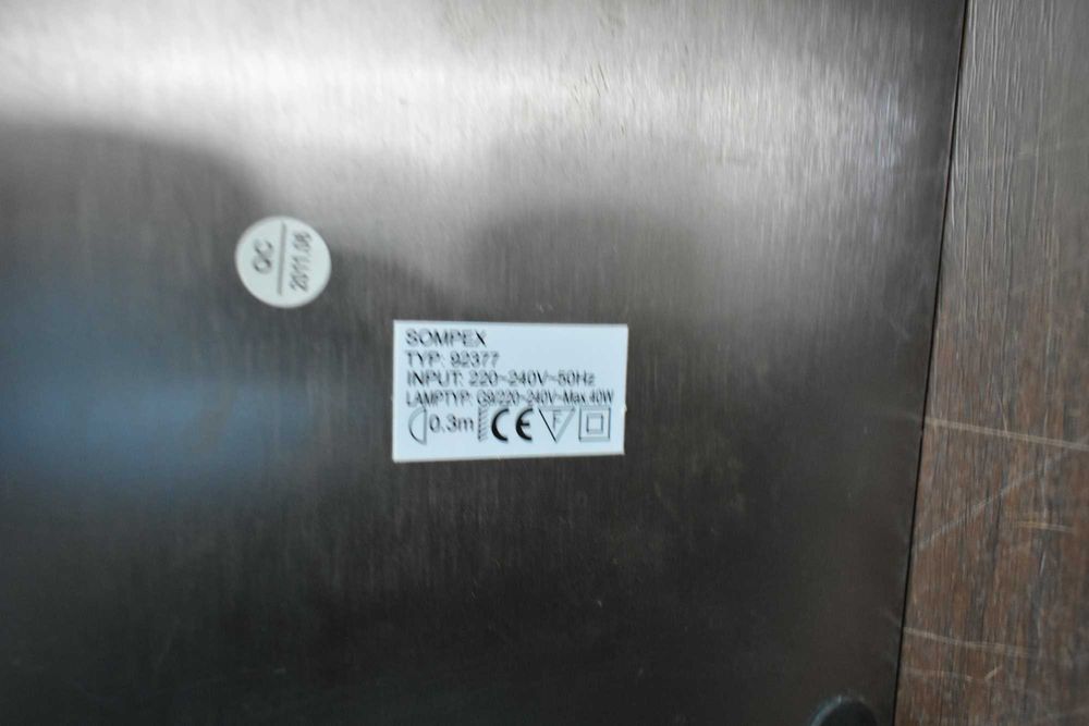 Vintage retro lampa metalowa biurkowa chrom