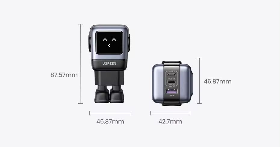 UGREEN 65W GaN Charger Robot Design