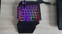 Klawiatura jednoręczna 40 klawiszy podświetlana RGB gaming