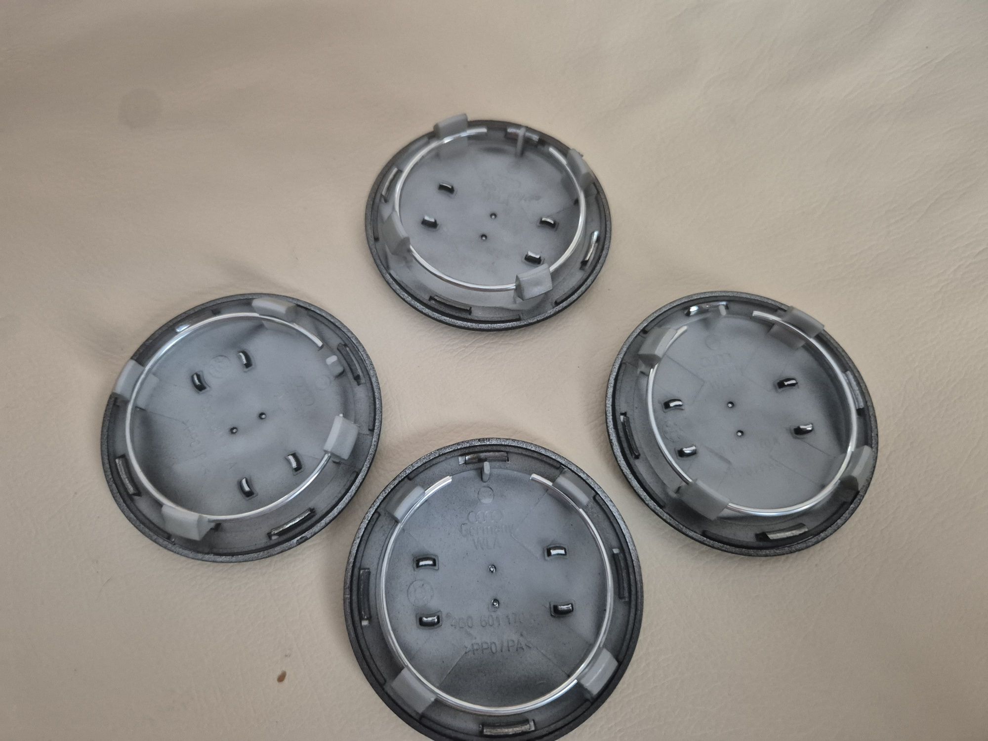 dekielki kołpaki w alu felgi do audi czaeny mat średnica 70/57mm