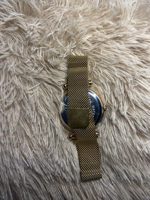 Relógio feminino Ulzzang – Castanho/Dourado – Fecho magnético