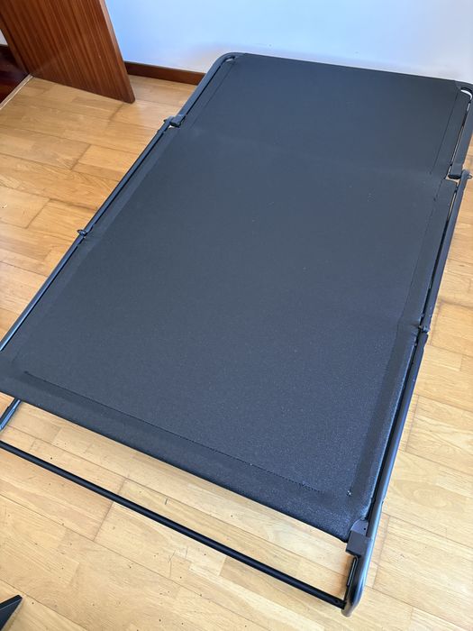 Sofá-cama, cinz esc/preto ikea