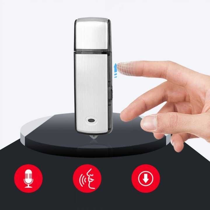 Podsłuch Dyktafon Ukryty w Pendrive 8 Gb 100 godzin nagrań