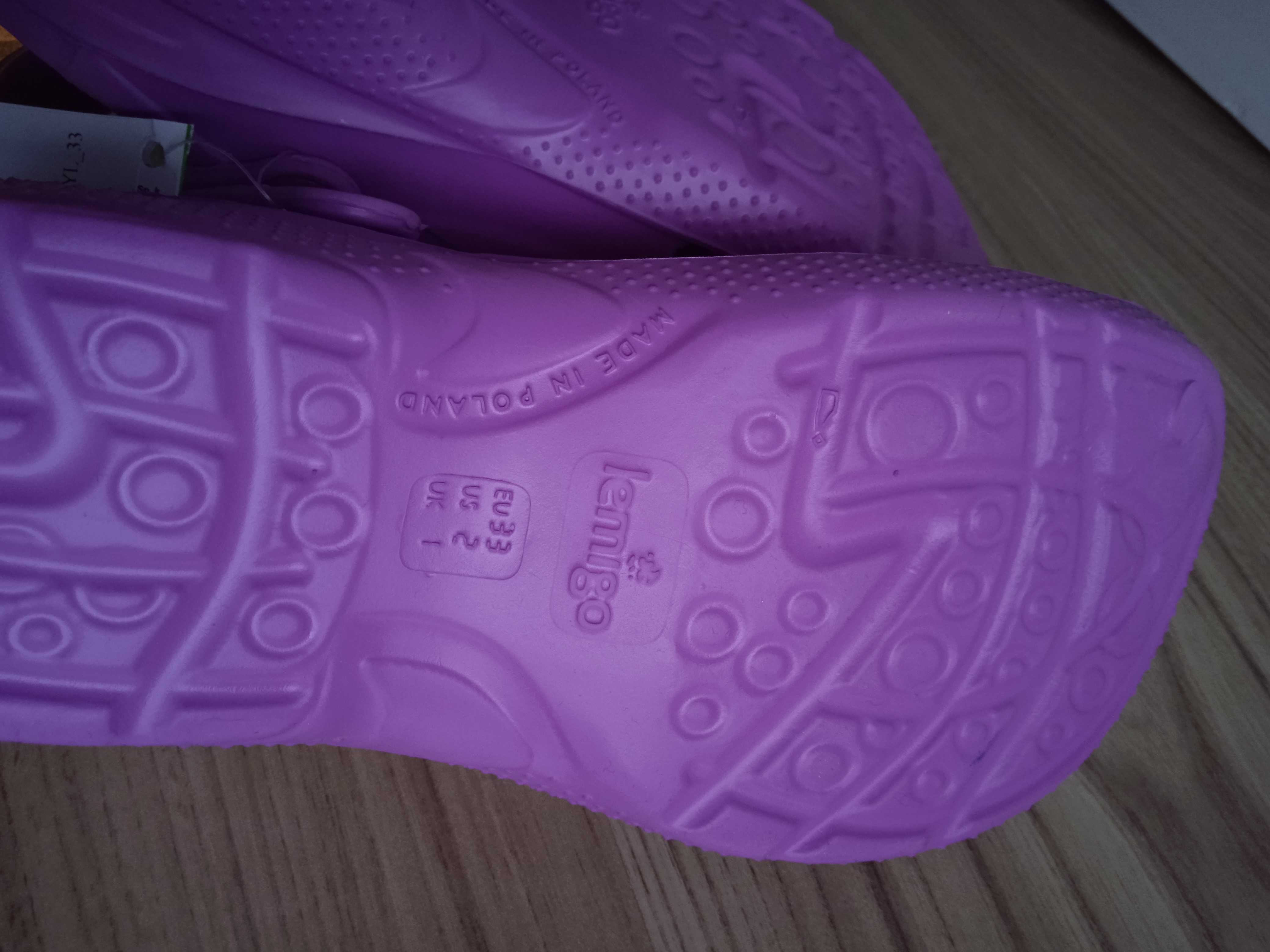 NOWE Klapki typu Crocs R 33 dł. Wewn. ok. 21 cm