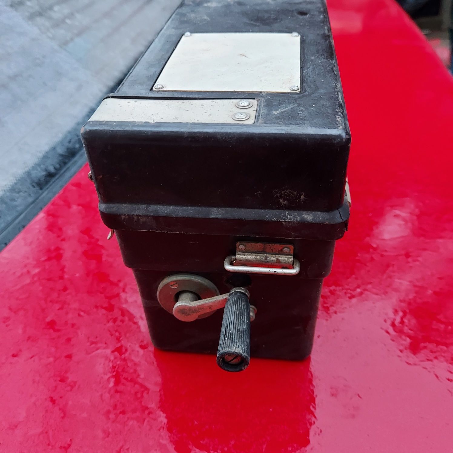Wojskowy telefon polowy PRL 1968r. radio stacja