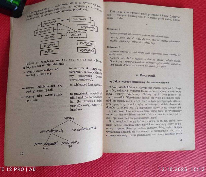 Nauka o języku, podręcznik dla szkoły zawodowej, wyd. z 1976 r.