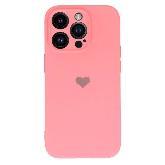 Vennus Silicone Heart Case Do Iphone 13 Pro Wzór 1 Różowy