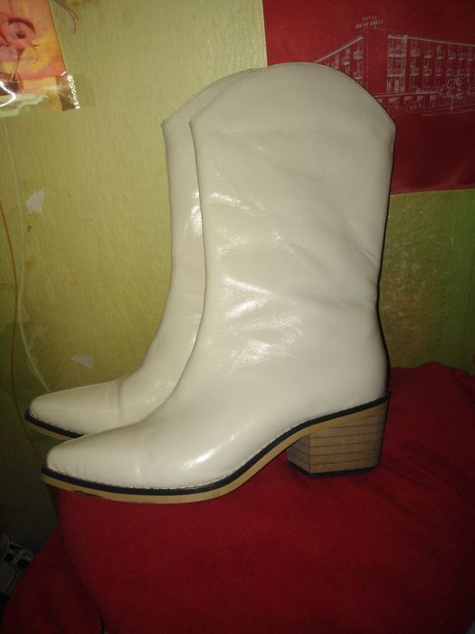 Сапожки козаки ботильены кожаные обувь женская фирменна lsabel  Marant