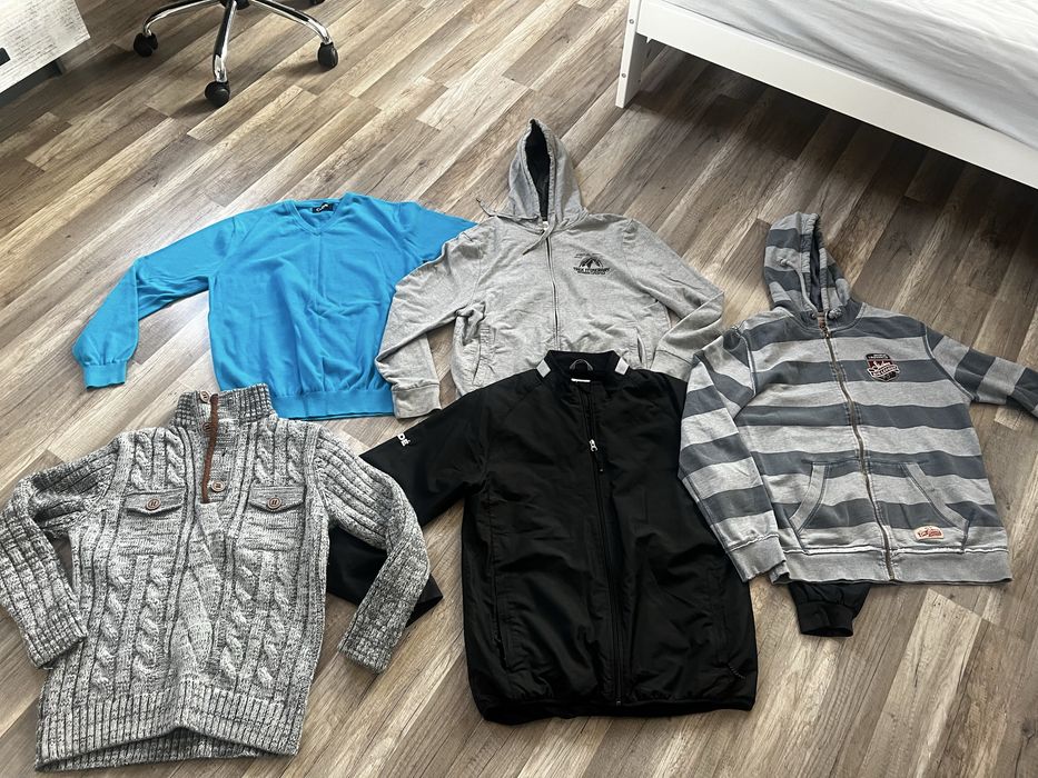 Ubrania męskie swetry bluzy jesnsy L XL